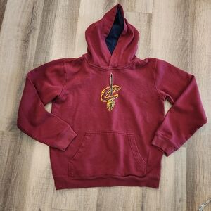 Cleveland Cavaliers NBA Youth XL Hoodie Red Pullover Sweatshirt Cavs Logo